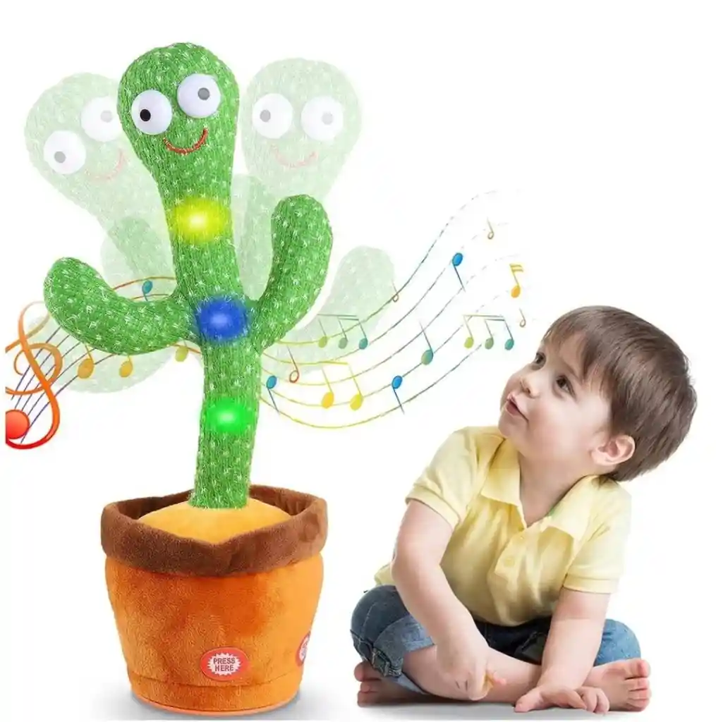 Cactus Bailarín Repite Canta Y Baila Recargable