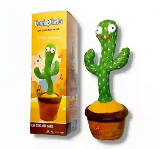 Cactus Bailarín Repite Canta Y Baila Recargable