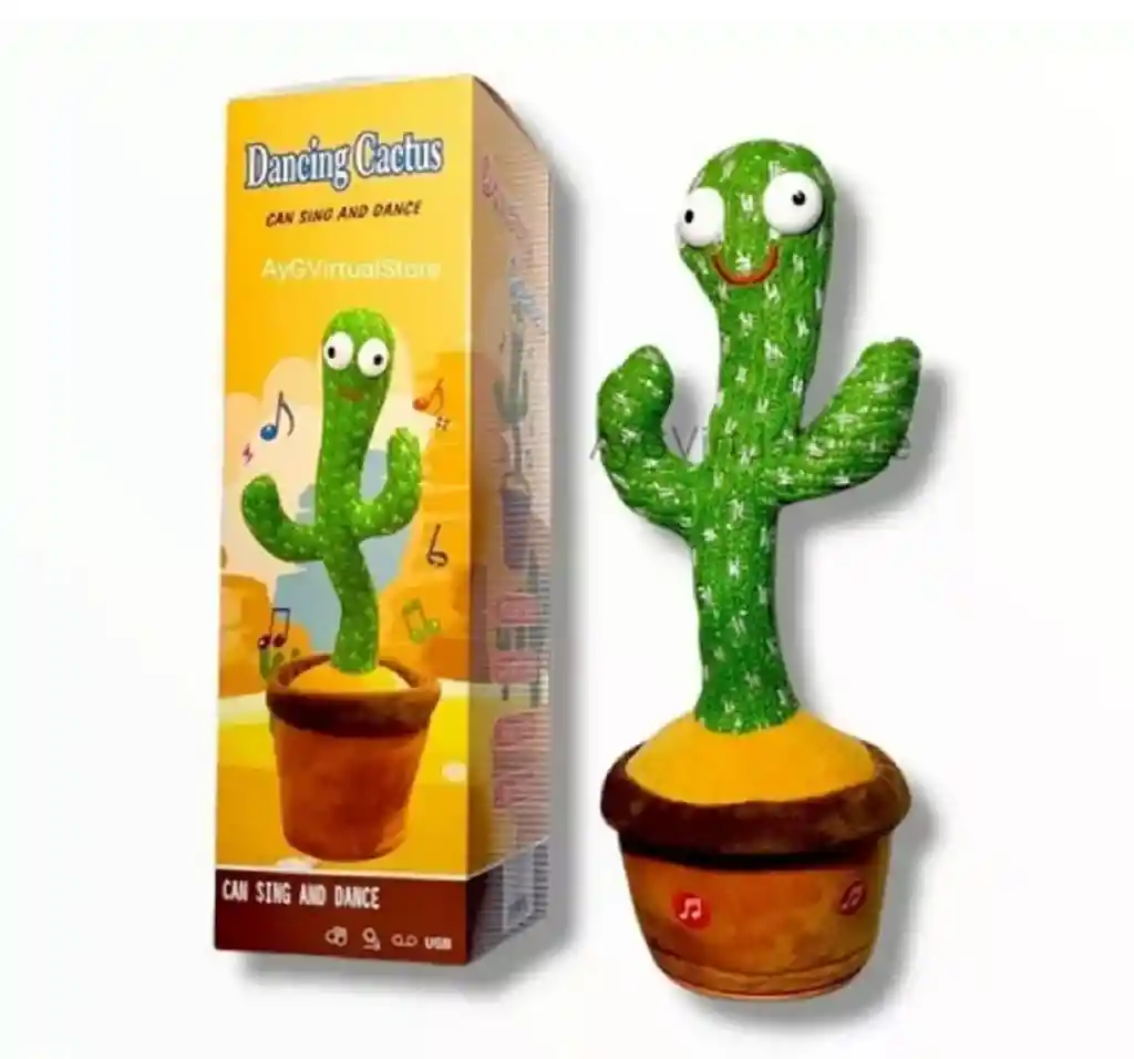 Cactus Bailarín Repite Canta Y Baila Recargable