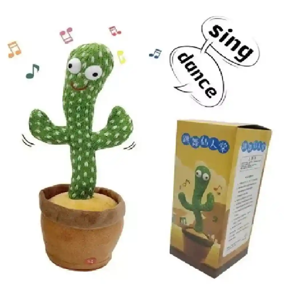 Cactus Bailarín Repite Canta Y Baila Recargable