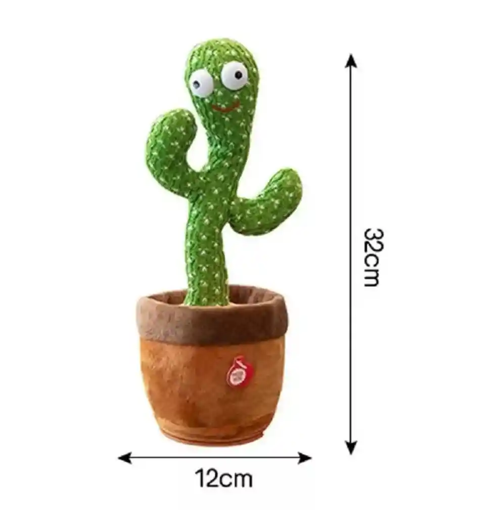 Cactus Bailarín Repite Canta Y Baila Recargable
