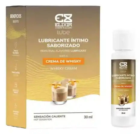 Lubricante Whiskey Caliente Anal Vaginal Oral Comestible Saborizado Sexo Marca Premium Elixir Lub Sabor Whisky