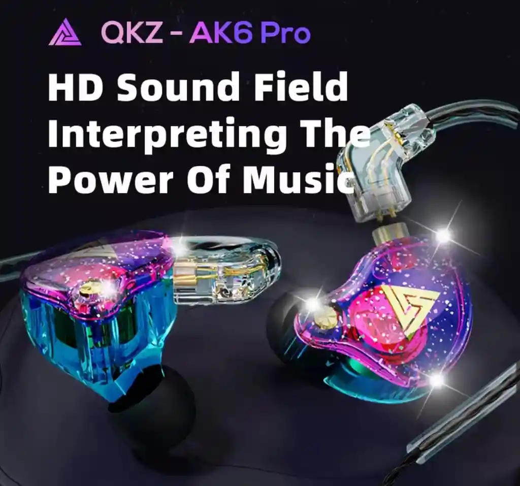 Audífonos Gamer Qkz Ak6 Pro Alámbricos Con Micrófono –negro Titan