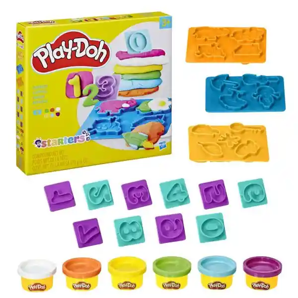 Juguete Play-doh Set Números Y Figuras Educativo Para Niños