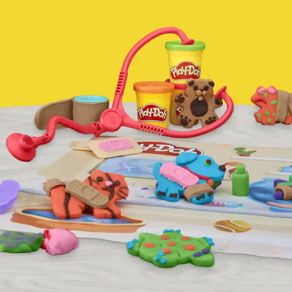 Juguete Play-doh Set Veterinario Crea Y Cuida Para Niños