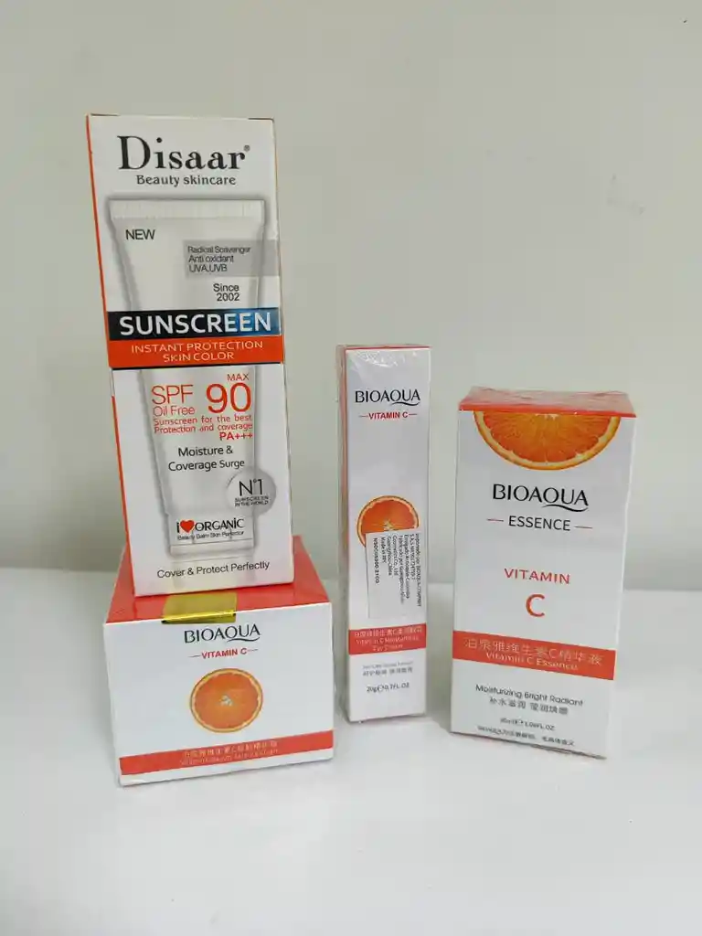 Kit Vitamina C Bioaqua Mas Bloqueador