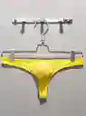Tanga Lenceria Sexy Gay Masculino Hilo Lancería Erotica Hilo Dental Suspensorio Amarillo