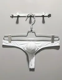 Tanga Lenceria Sexy Gay Masculino Hilo Lancería Erotica Hilo Dental Suspensorio Blanco
