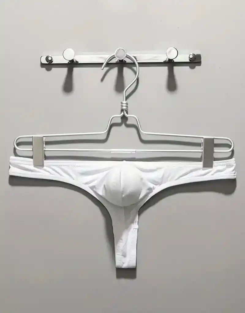Tanga Lenceria Sexy Gay Masculino Hilo Lancería Erotica Hilo Dental Suspensorio Blanco