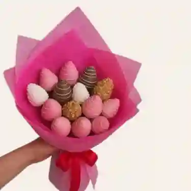 Glam Bouquet 15 Fresas