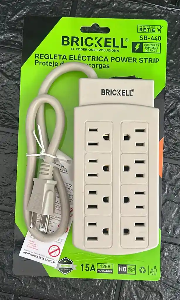 Regleta Electrica 8 Tomas Brickell