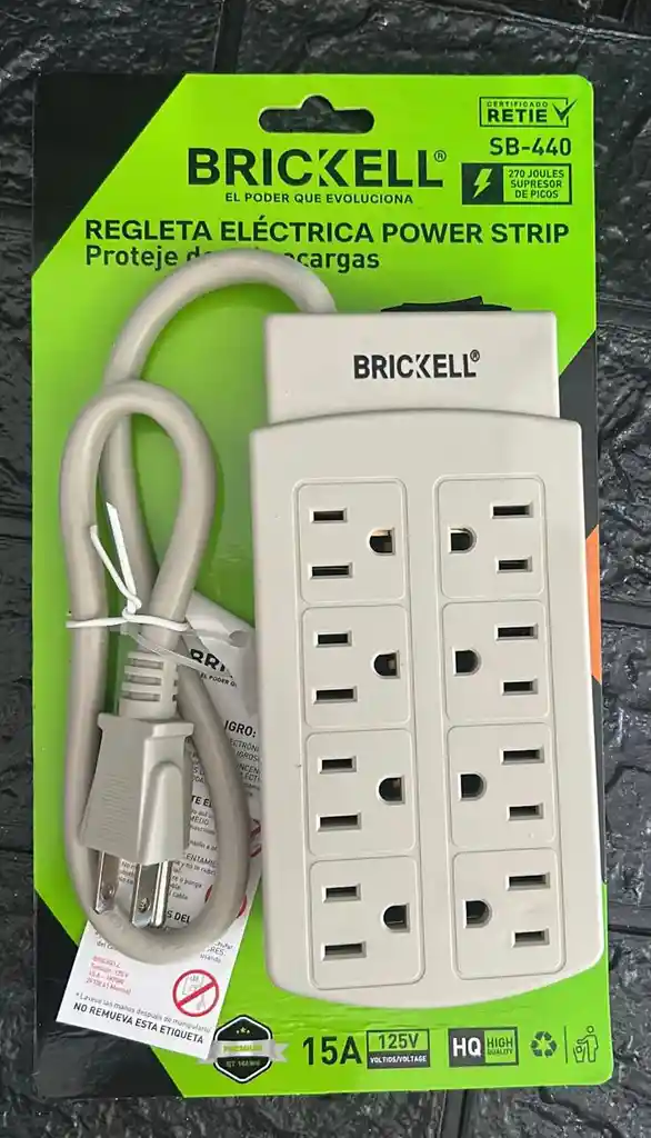 Regleta Electrica 8 Tomas Brickell