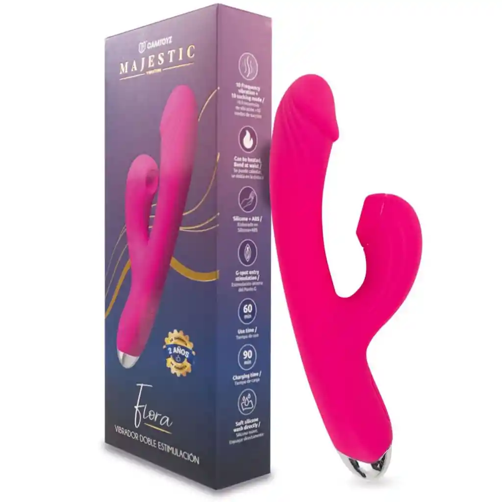 Vibrador Doble Estimulación Flora Camtoyz