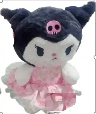 Kuromi - Peluche, 23 Cm., Vestido Flores.