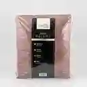 Cobija Expressions Flannel-sherpa Queen 200x220cm Rose Poliester