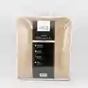 Cobija Expressions Flannel-sherpa Queen 200x220cm Taupe Poliester