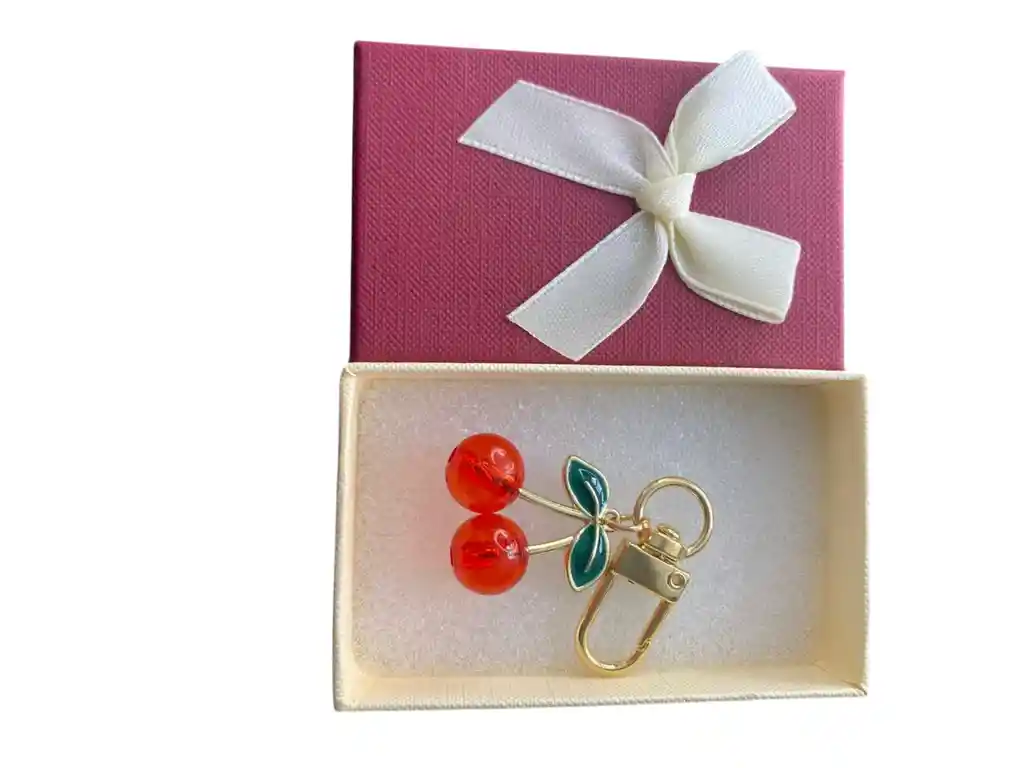 Llavero Diseño De Cerezas Para Hombre O Mujer Para Llaves