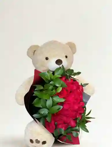 Oso Con Bouquet