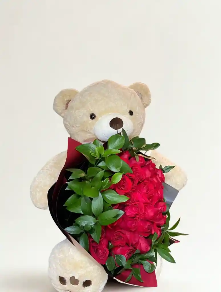Oso Con Bouquet