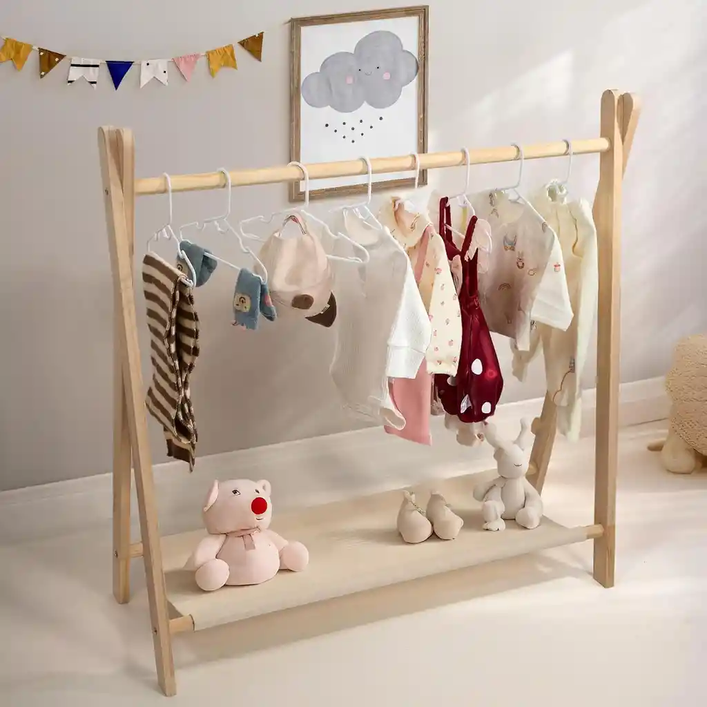 Ganchos De Ropa Niños Bebés X20 Unidades Color Blanco
