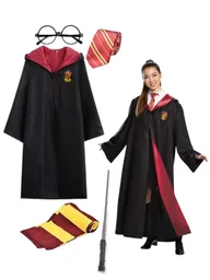 Disfraz Completo Harry Potter Adulto, Varita, Corbata, Gafas, Capa Y Bufanda Halloween Talla L