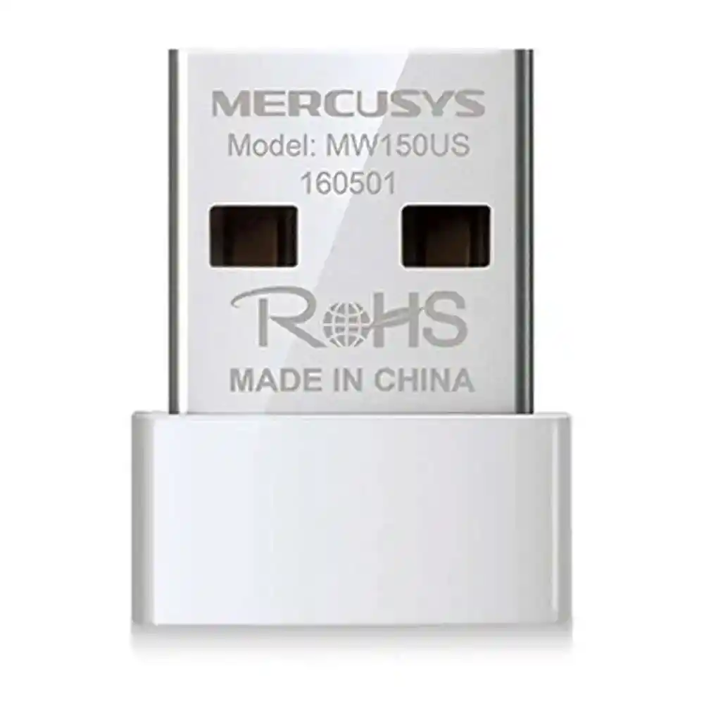 Mercusys Adaptador De Red Wifi Usb Nano 150 Mbps Mw150us