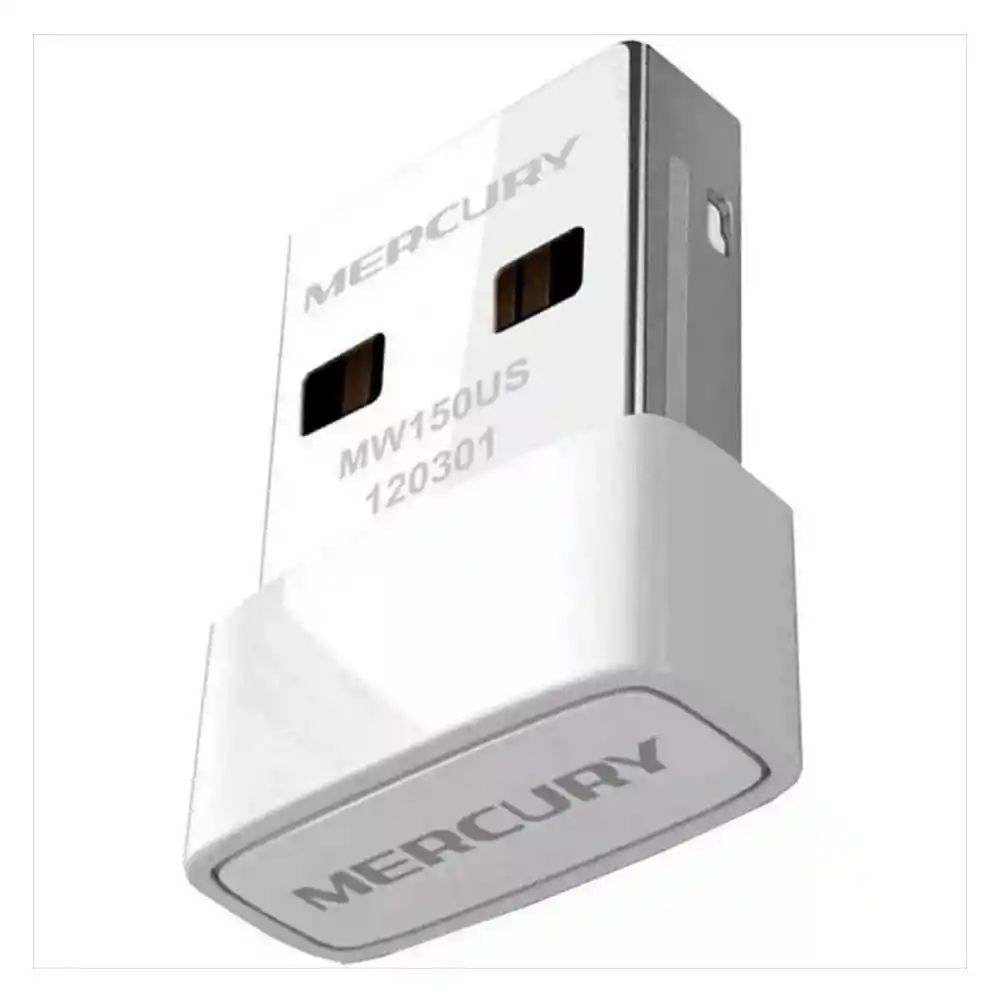 Mercusys Adaptador De Red Wifi Usb Nano 150 Mbps Mw150us