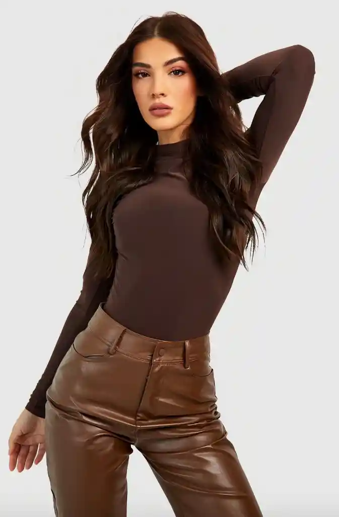 Body Cuello Talla M/l Café