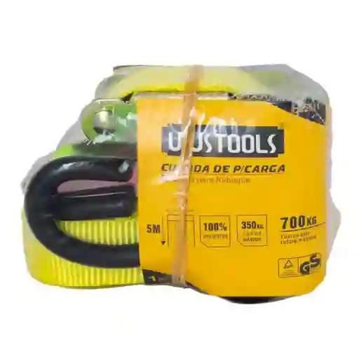 Cuerda Reata Amarre 1''x5mt Eslinga Carga 700kg Con Rachet