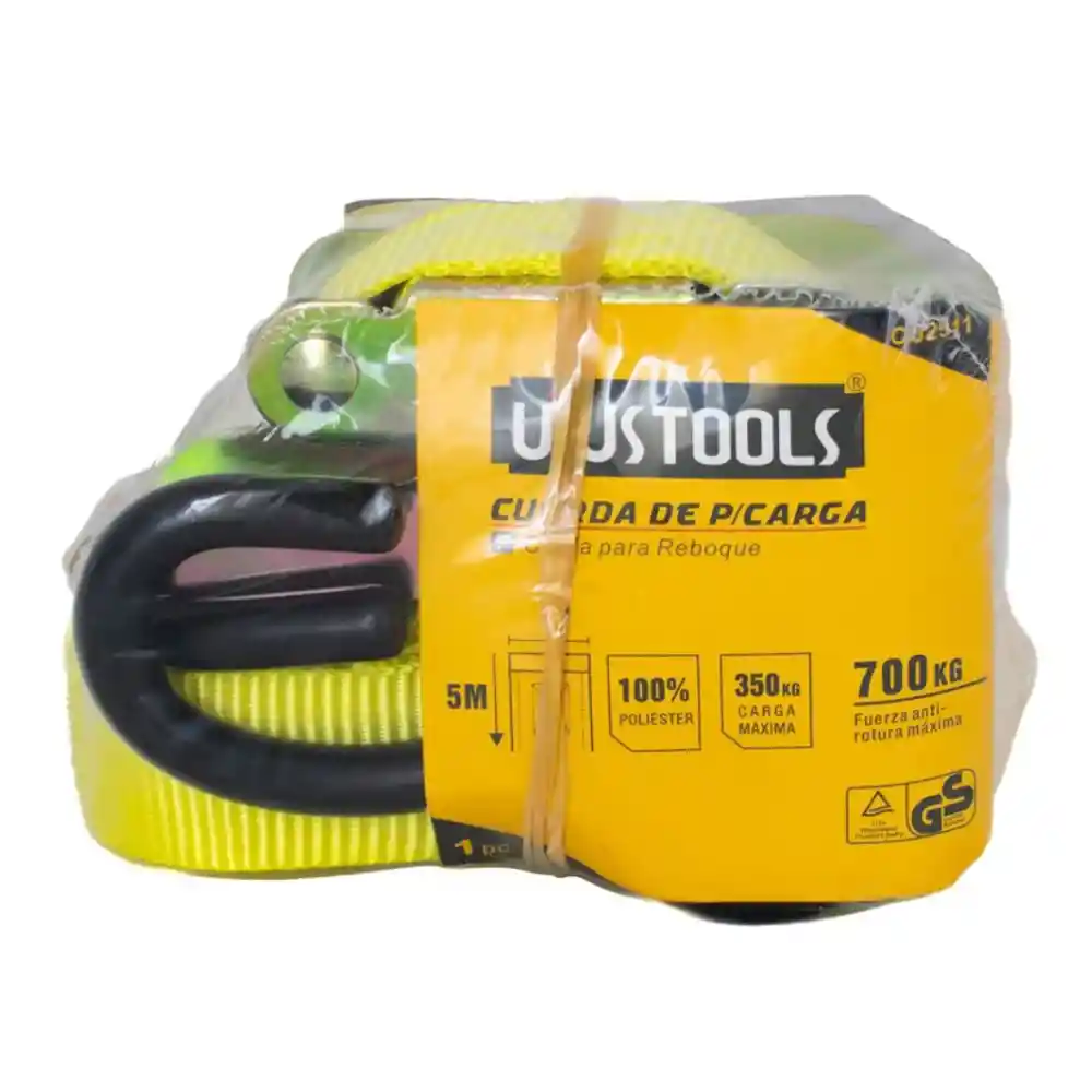 Cuerda Reata Amarre 1''x5mt Eslinga Carga 700kg Con Rachet