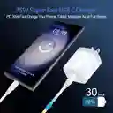 Cargador Iphone 35w + Cable De Datos Iphone Usb C Lightning Carga Rápida