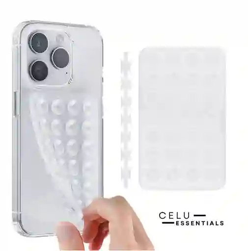 Soporte Celular Chupitos De Succión Silicona Transparente