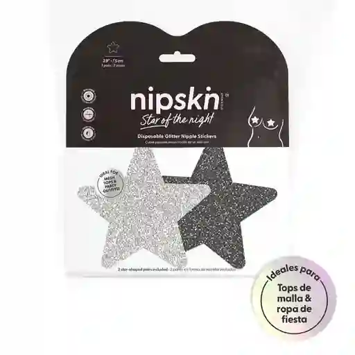 Sticker Cubre Pezones Estrella Nipskin® Star Of The Night 2 Pares