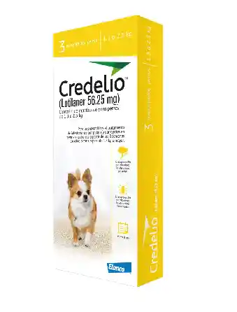 Credelio 56.25mg (amarillo) Perros 1.3kls A 2.5kls