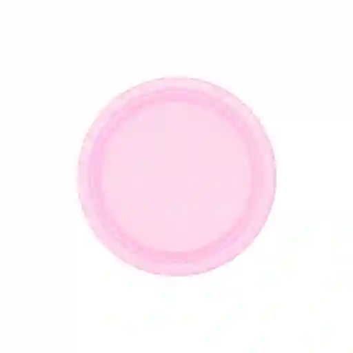 Plato Sempertex Desechable Rosado Pequeño Deluxe Plastico 6" 15 Cm X 10