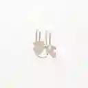 Earcuff Doble Formas Varias En Plata Esterlina