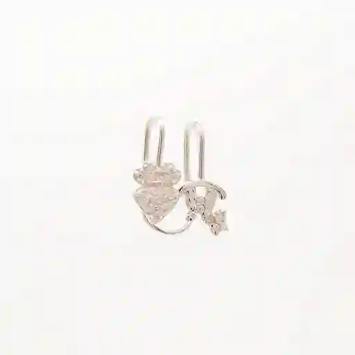 Earcuff Doble Formas Varias En Plata Esterlina
