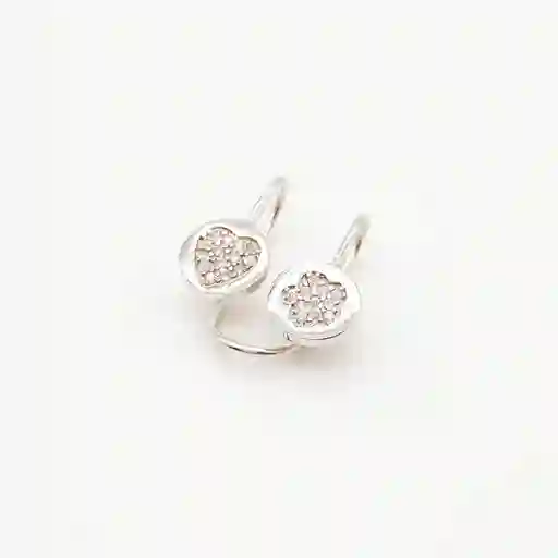 Earcuff Doble Corazón En Plata Esterlina 925