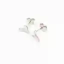 Aretes Topos En Forma De T En Plata Esterlina 925