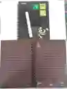 Libreta Negra Pasta Dura Rayada De Hoja Negra 80 Hojas