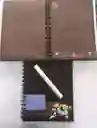 Libreta Negra Pasta Dura Rayada De Hoja Negra 80 Hojas