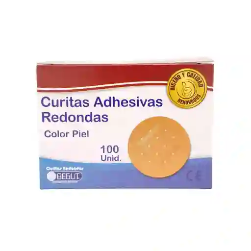 Curitas Adhesivas Redondas Begut X 100 Unds