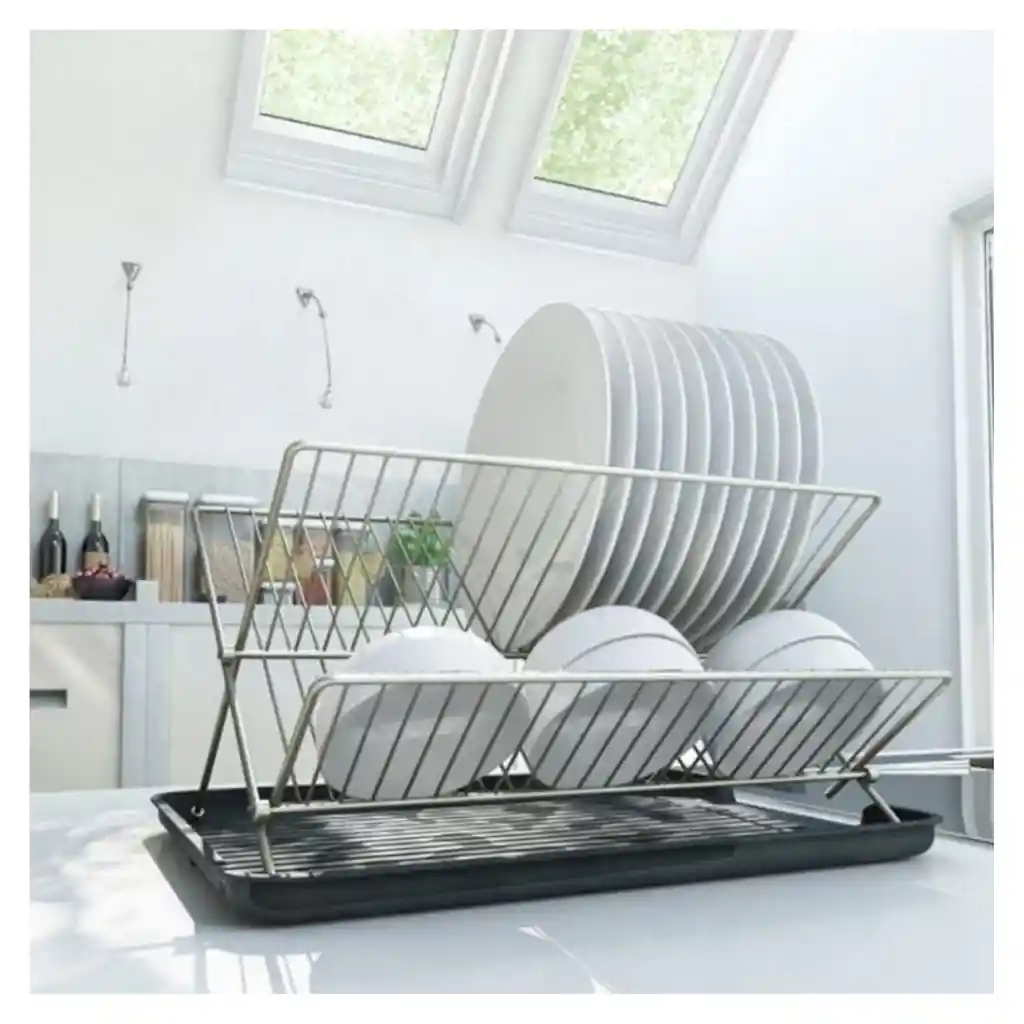 Escurre Platos Seca Platos Tijera Plegable Hogar Actual