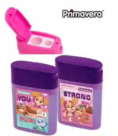 Sacapuntas Niña Primavera Doble Depósito X 1 - Motivos Mixtos
