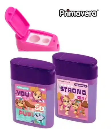 Sacapuntas Niña Primavera Doble Depósito X 1 - Motivos Mixtos