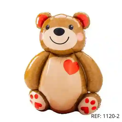 Globo Figura Oso Metalizado