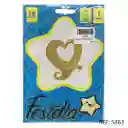 Globo Figura Corazón Metalizado