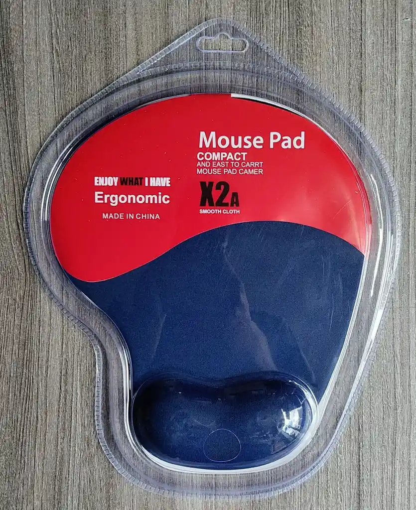 Mouse Pad Ergonómico Con Apoyo De Muñeca En Gel – Tela Suave Antideslizante