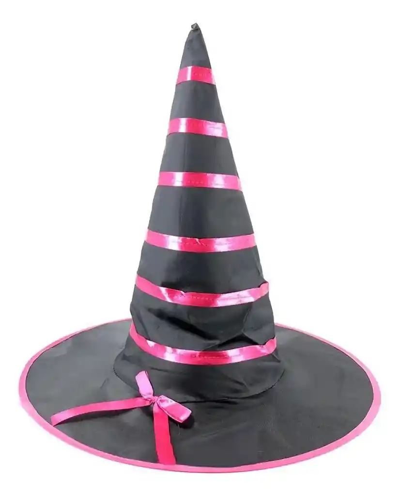 Sombrero De Bruja Con Cinta Y Moño