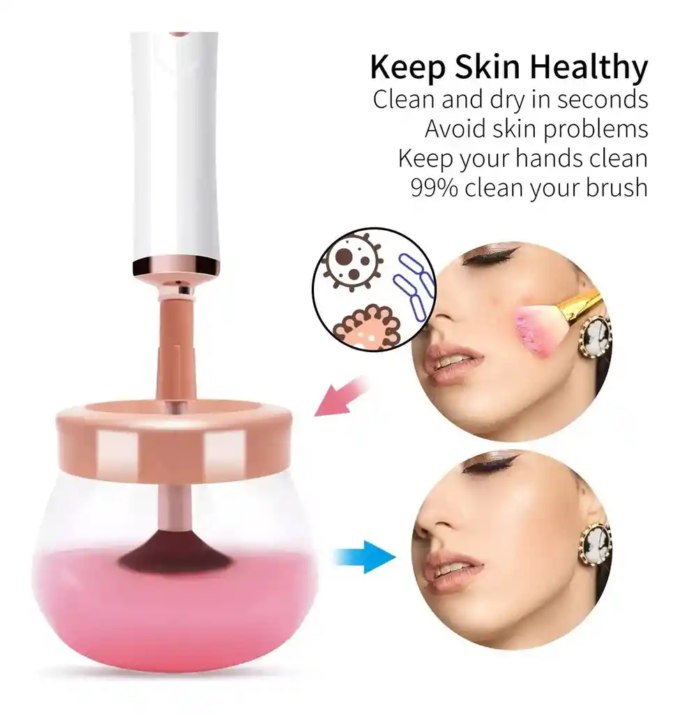 Limpiador Eléctrico De Brochas De Maquillaje